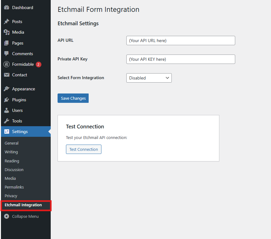 Configuration Screenshot
